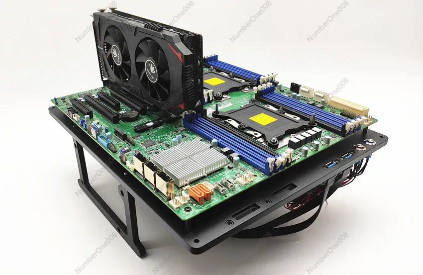 EATX Dual Server Motherboard O - Aluminum Open Frame Test Bench Water Cooling ulasan dan harga