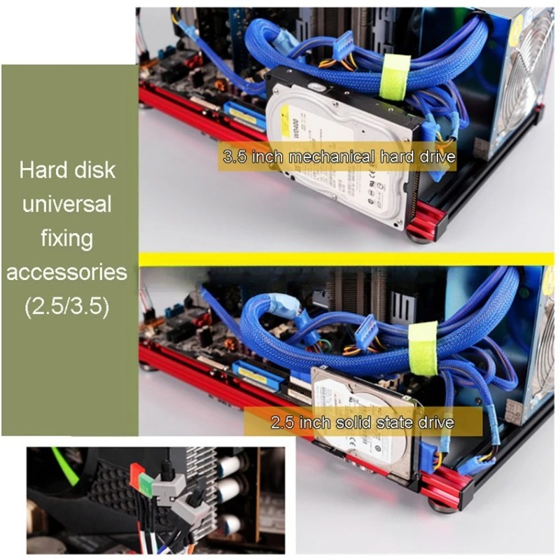 ATX PC Test Bench Aluminum All - Aluminum Open Frame Test Bench Water Cooling ulasan dan harga